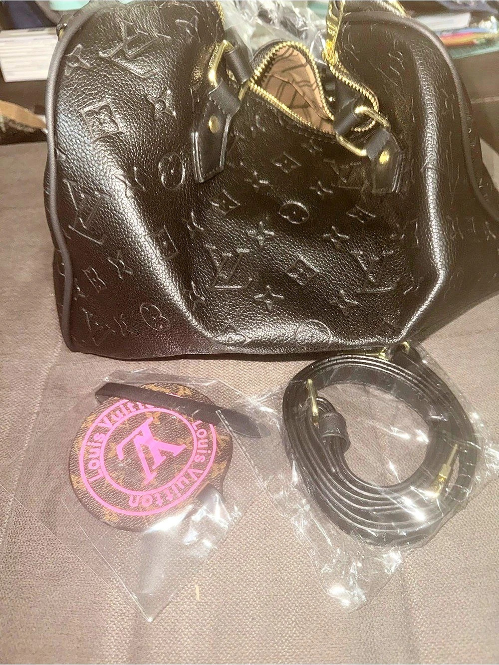 Speedy Bandoulière 25 Black Tote